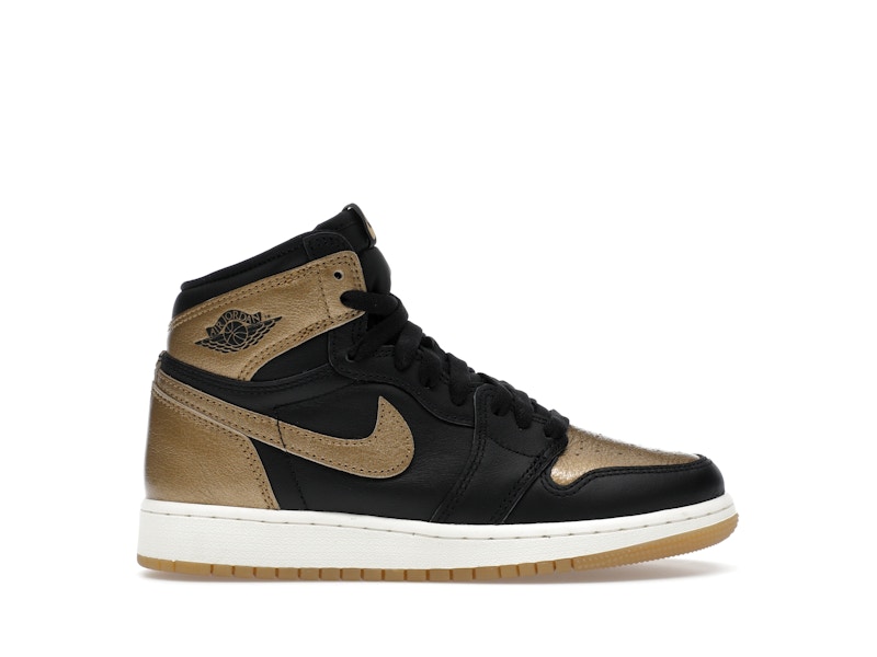 Jordan 1 Retro High OG Black Metallic Gold (GS)