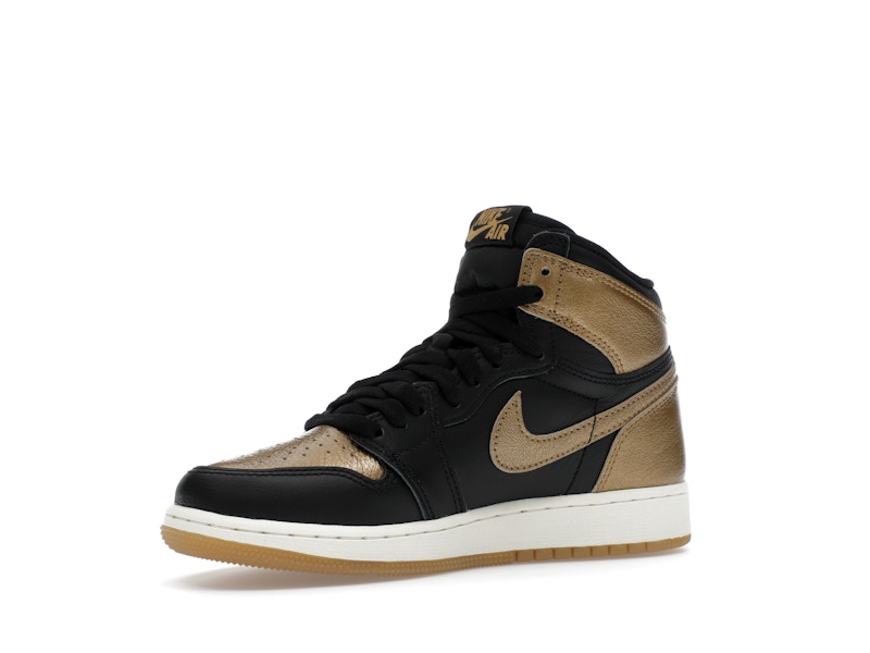 Jordan 1 Retro High OG Black Metallic Gold (GS) - image 16