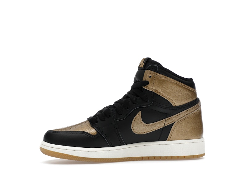 Jordan 1 Retro High OG Black Metallic Gold (GS) - image 18