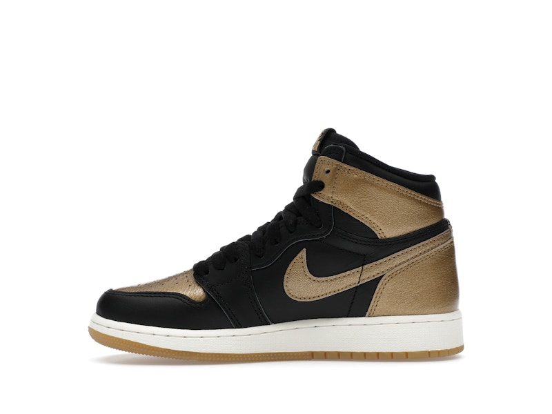 Jordan 1 Retro High OG Black Metallic Gold (GS) - image 19