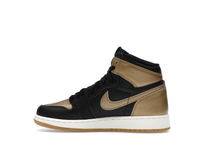 Jordan 1 Retro High OG Black Metallic Gold (GS) - image 20