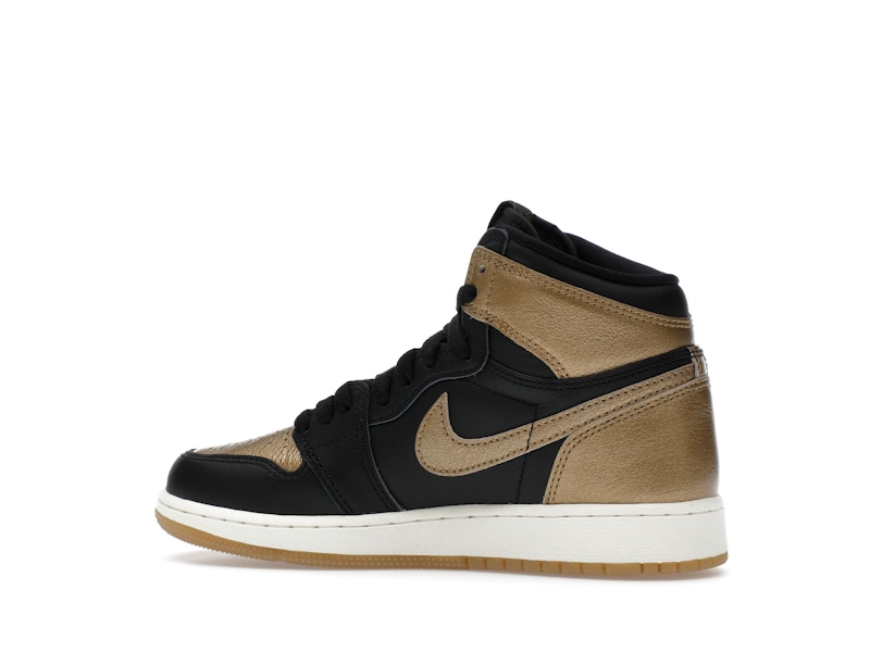 Jordan 1 Retro High OG Black Metallic Gold (GS) - image 21