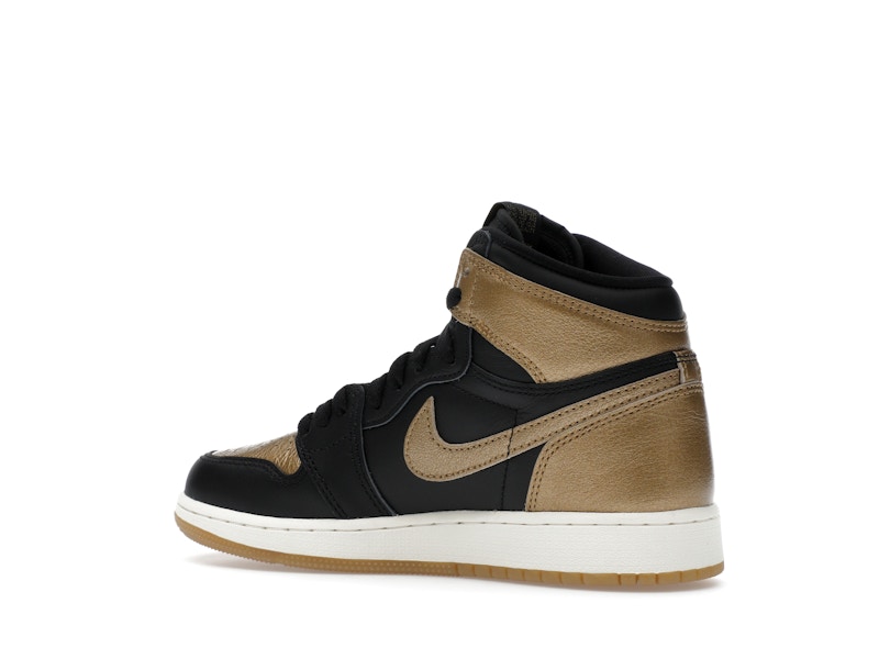 Jordan 1 Retro High OG Black Metallic Gold (GS) - image 22