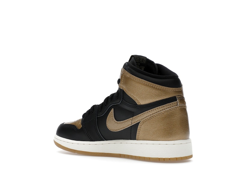 Jordan 1 Retro High OG Black Metallic Gold (GS) - image 23