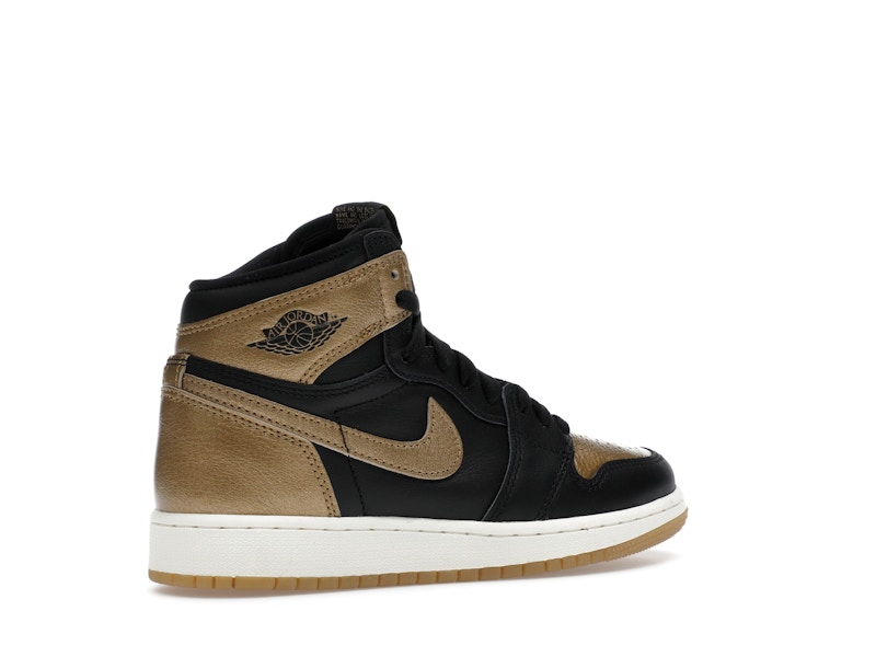 Jordan 1 Retro High OG Black Metallic Gold (GS) - image 34