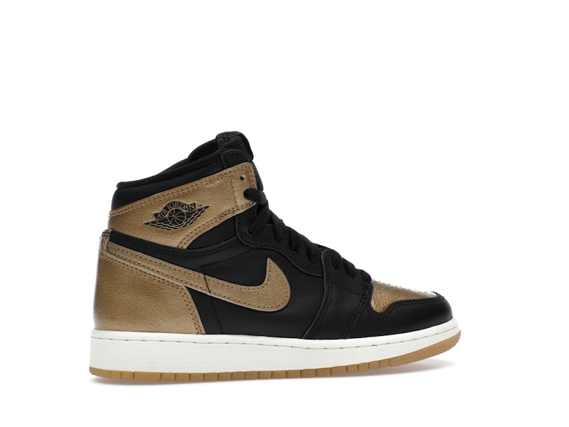 Jordan 1 Retro High OG Black Metallic Gold (GS) - image 35