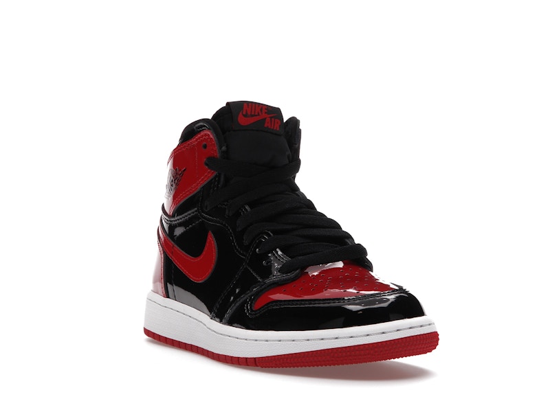Jordan 1 Retro High OG Patent Bred (GS) - image 7