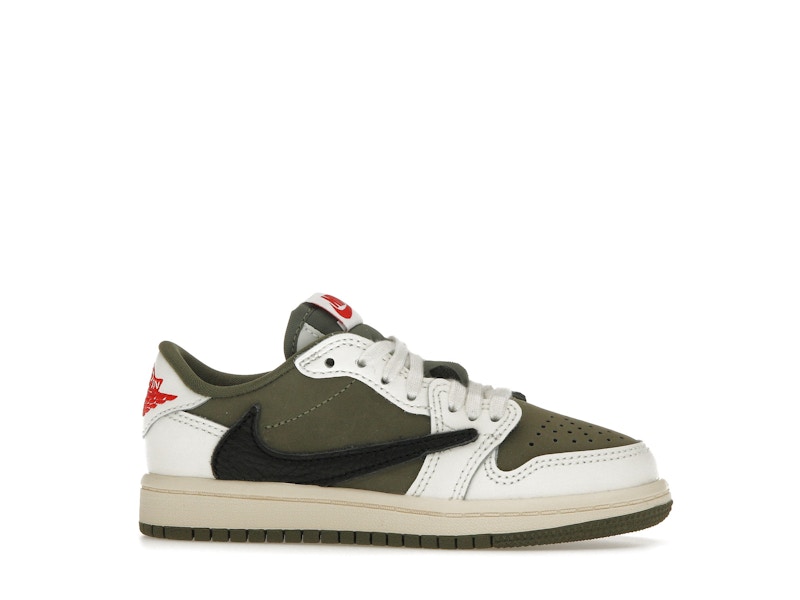 Jordan 1 Retro Low OG SP Travis Scott Medium Olive (PS) - image 2