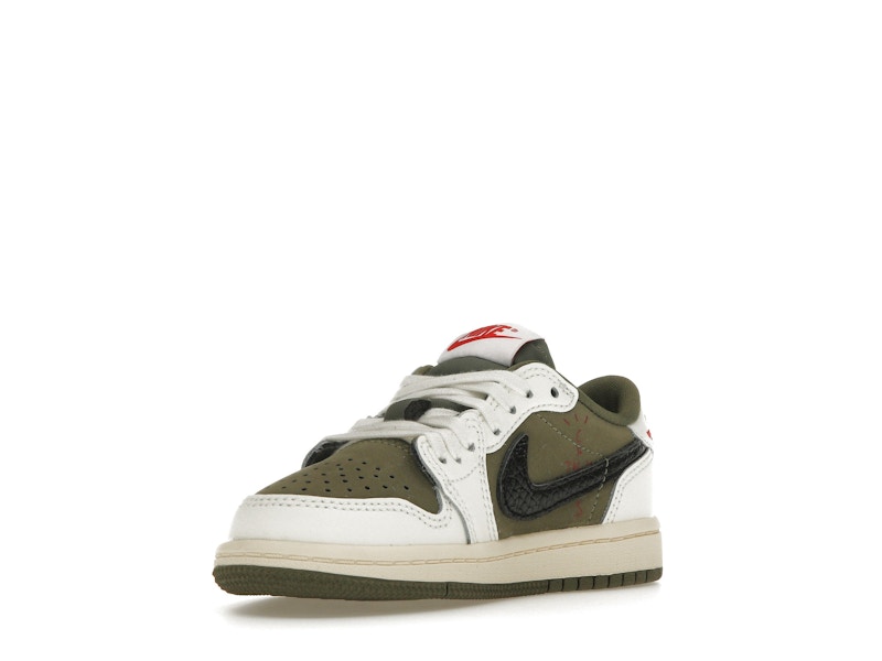 Jordan 1 Retro Low OG SP Travis Scott Medium Olive (PS) - image 14