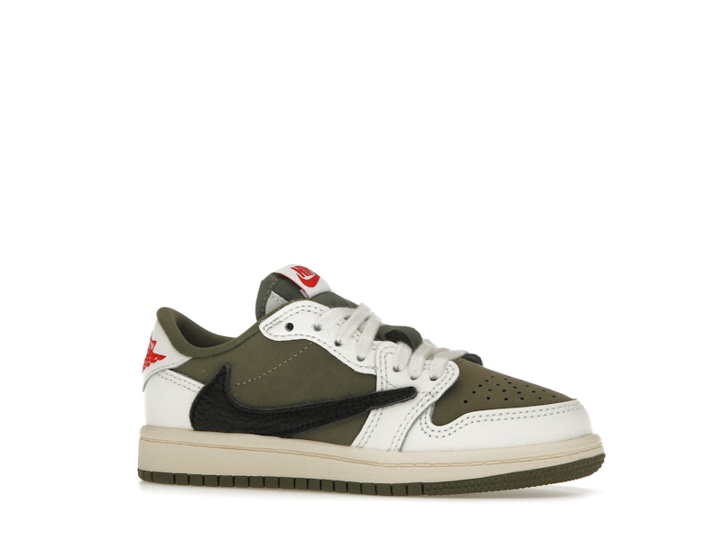 Jordan 1 Retro Low OG SP Travis Scott Medium Olive (PS) - image 3