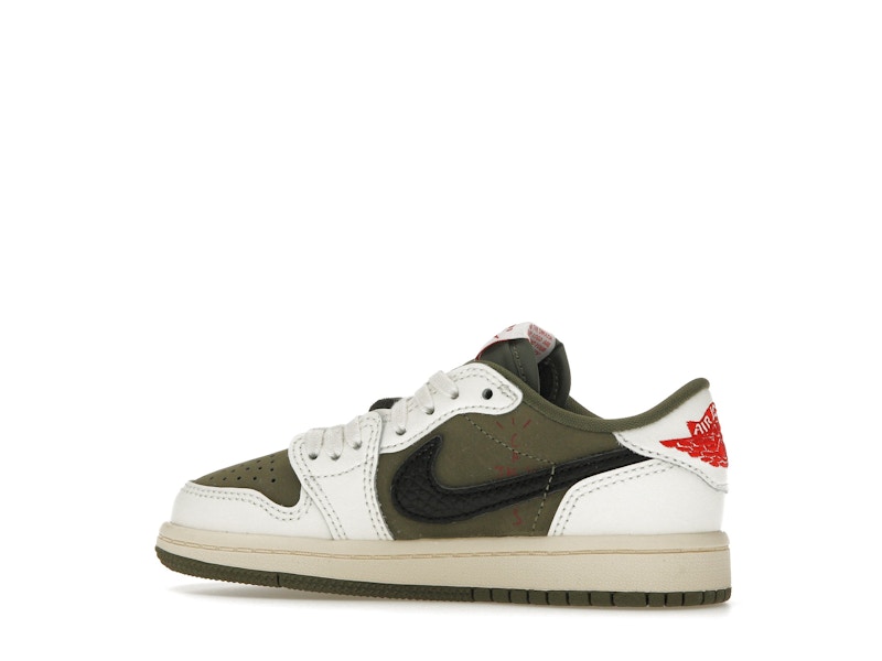 Jordan 1 Retro Low OG SP Travis Scott Medium Olive (PS) - image 21