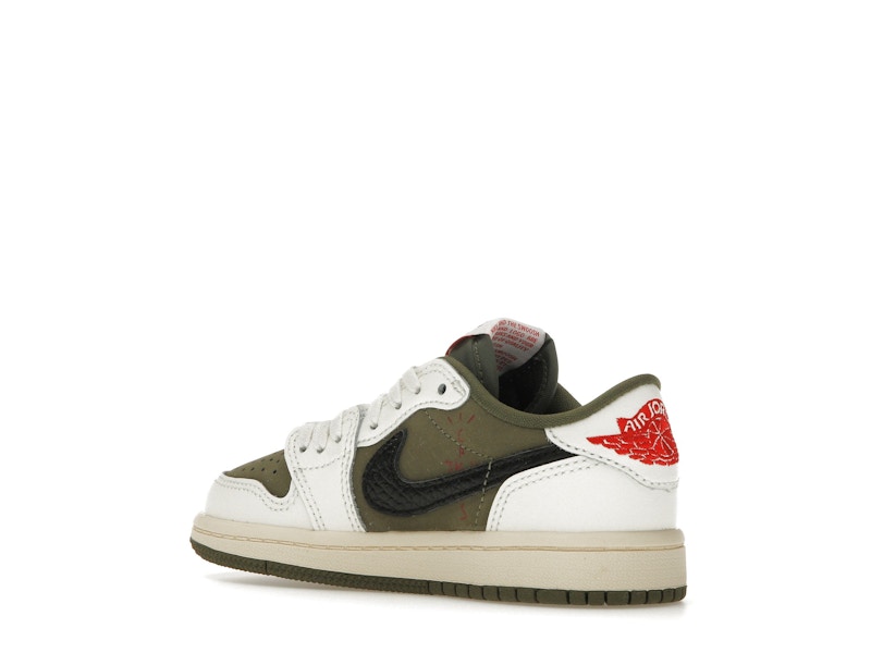 Jordan 1 Retro Low OG SP Travis Scott Medium Olive (PS) - image 23