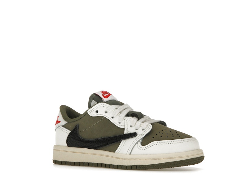 Jordan 1 Retro Low OG SP Travis Scott Medium Olive (PS) - image 4