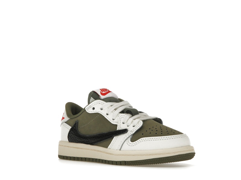 Jordan 1 Retro Low OG SP Travis Scott Medium Olive (PS) - image 5