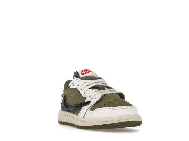 Jordan 1 Retro Low OG SP Travis Scott Medium Olive (PS) - image 7