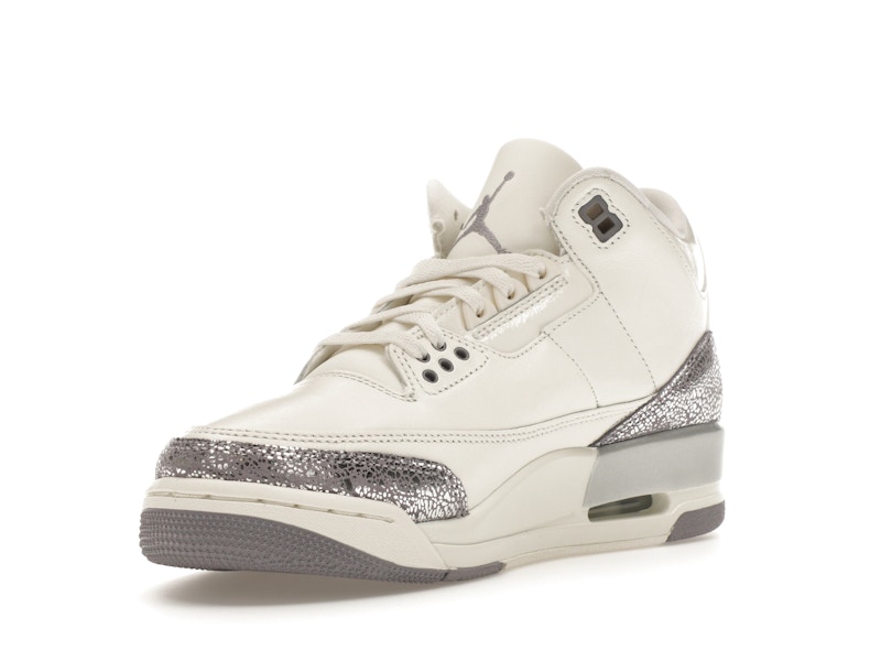 Jordan 3 Retro Sail Cement Grey (Women's) - image 14