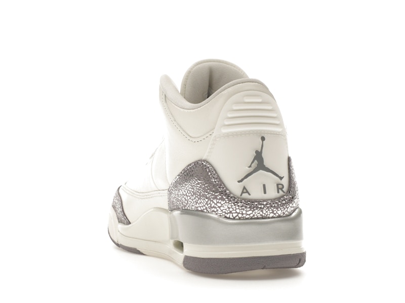 Jordan 3 Retro Sail Cement Grey (Women's) - image 26