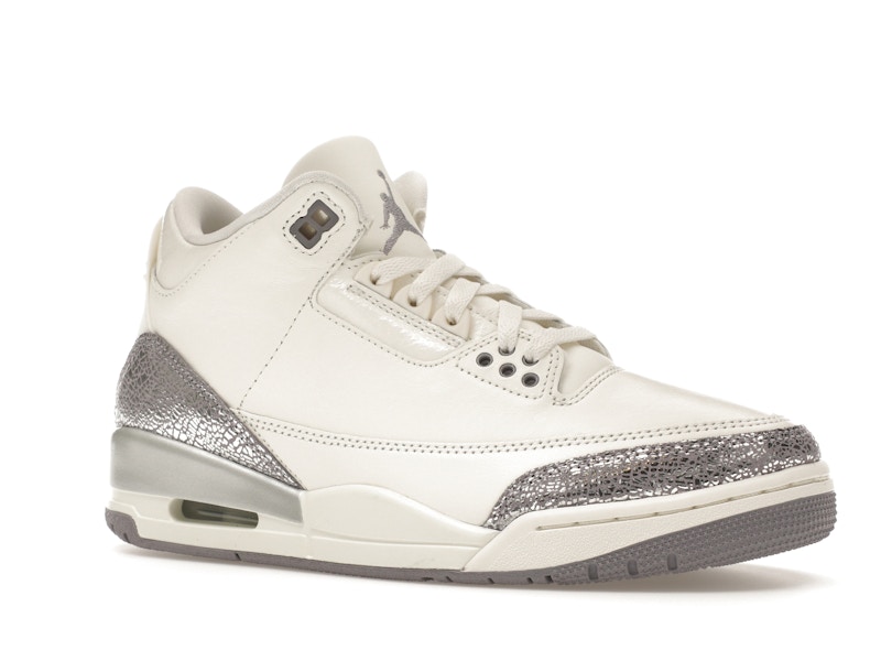 Jordan 3 Retro Sail Cement Grey (Women's) - image 4