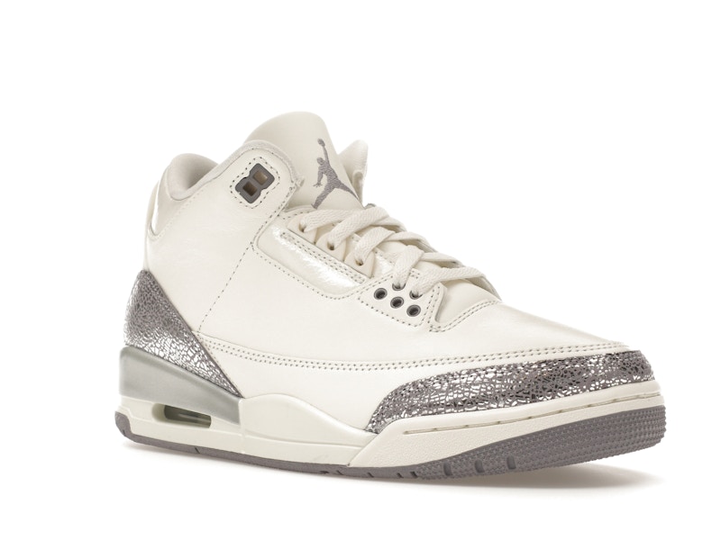 Jordan 3 Retro Sail Cement Grey (Women's) - image 5