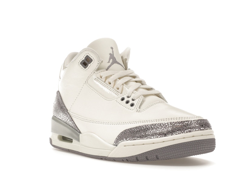 Jordan 3 Retro Sail Cement Grey (Women's) - image 6