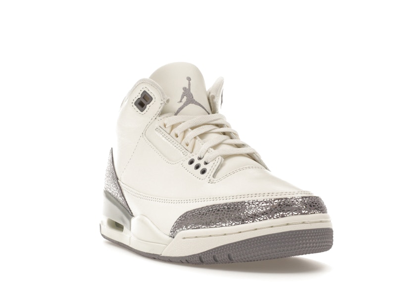 Jordan 3 Retro Sail Cement Grey (Women's) - image 7