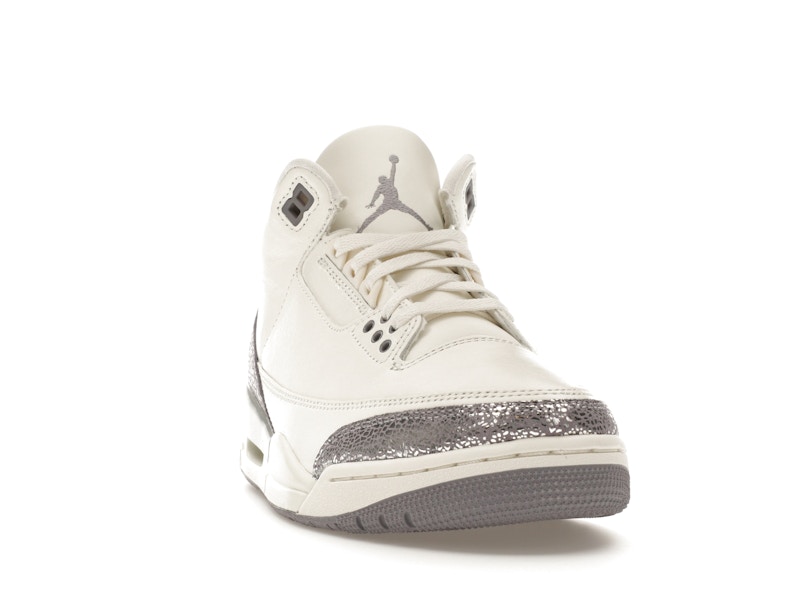 Jordan 3 Retro Sail Cement Grey (Women's) - image 8