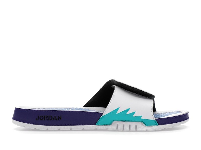 Jordan Hydro 5 Retro Slide White New Emerald Grape Ice Black