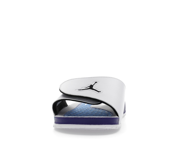 Jordan Hydro 5 Retro Slide White New Emerald Grape Ice Black - image 11