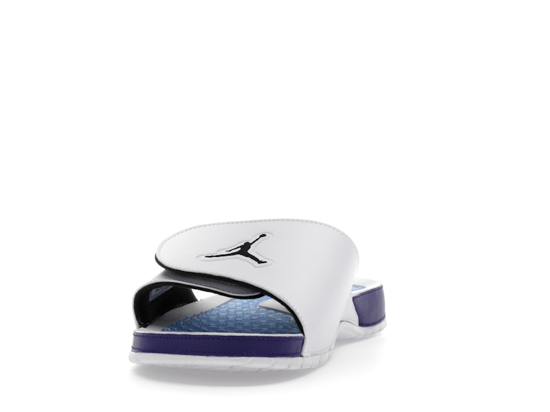 Jordan Hydro 5 Retro Slide White New Emerald Grape Ice Black - image 12