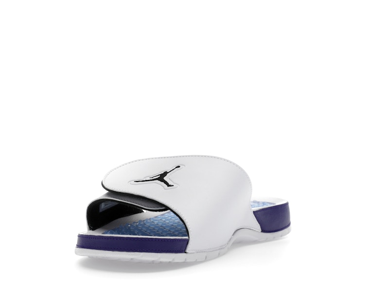 Jordan Hydro 5 Retro Slide White New Emerald Grape Ice Black - image 13