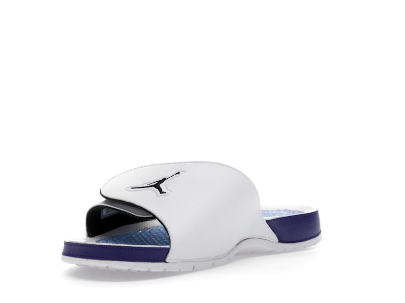 Jordan Hydro 5 Retro Slide White New Emerald Grape Ice Black - image 14