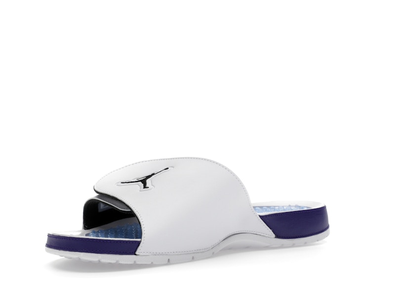 Jordan Hydro 5 Retro Slide White New Emerald Grape Ice Black - image 15