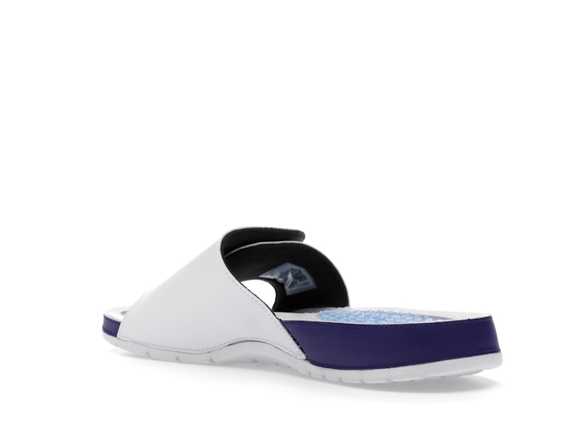 Jordan Hydro 5 Retro Slide White New Emerald Grape Ice Black - image 24