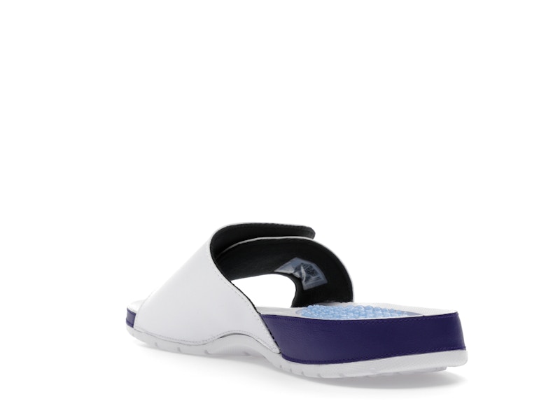 Jordan Hydro 5 Retro Slide White New Emerald Grape Ice Black - image 25