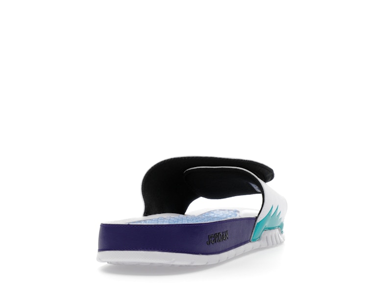 Jordan Hydro 5 Retro Slide White New Emerald Grape Ice Black - image 30