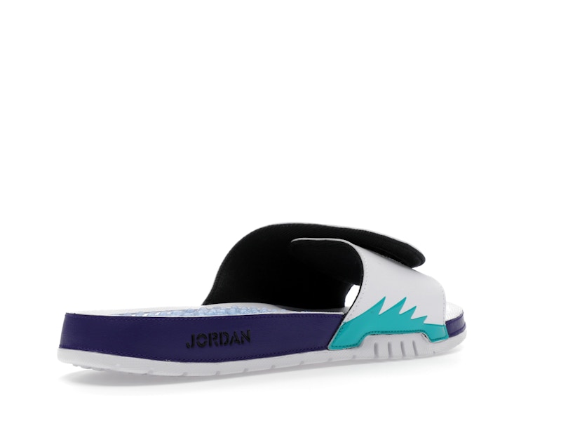 Jordan Hydro 5 Retro Slide White New Emerald Grape Ice Black - image 33