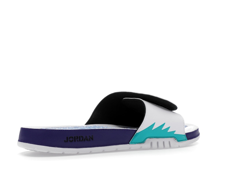Jordan Hydro 5 Retro Slide White New Emerald Grape Ice Black - image 34