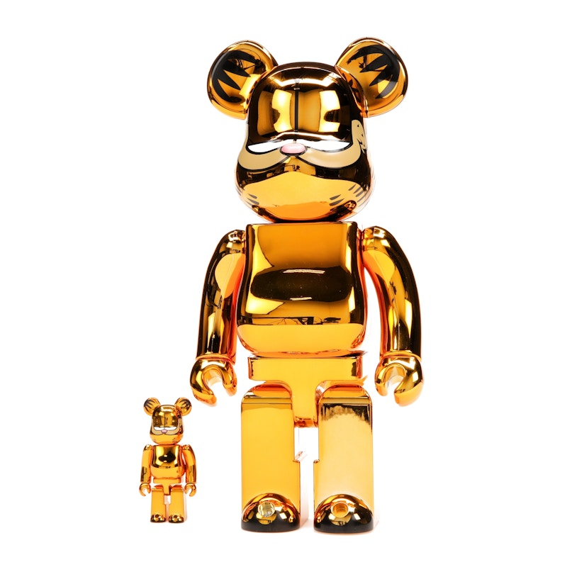 Bearbrick Garfield 100% & 400% Set Gold Chrome Ver. - image 2