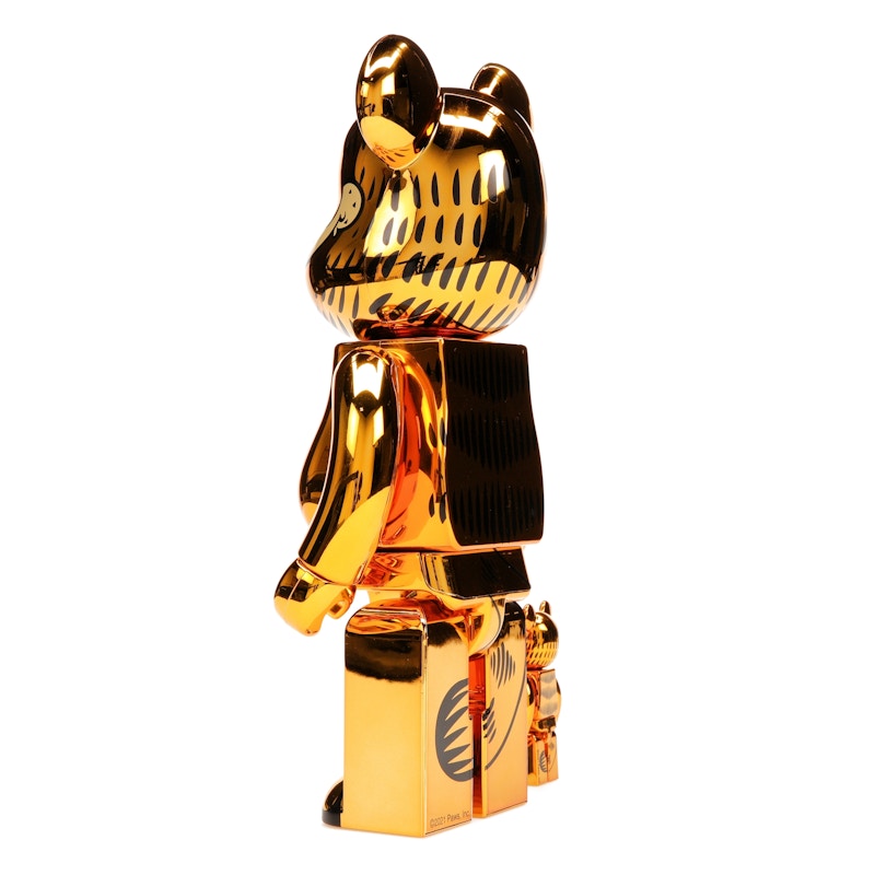 Bearbrick Garfield 100% & 400% Set Gold Chrome Ver. - image 13