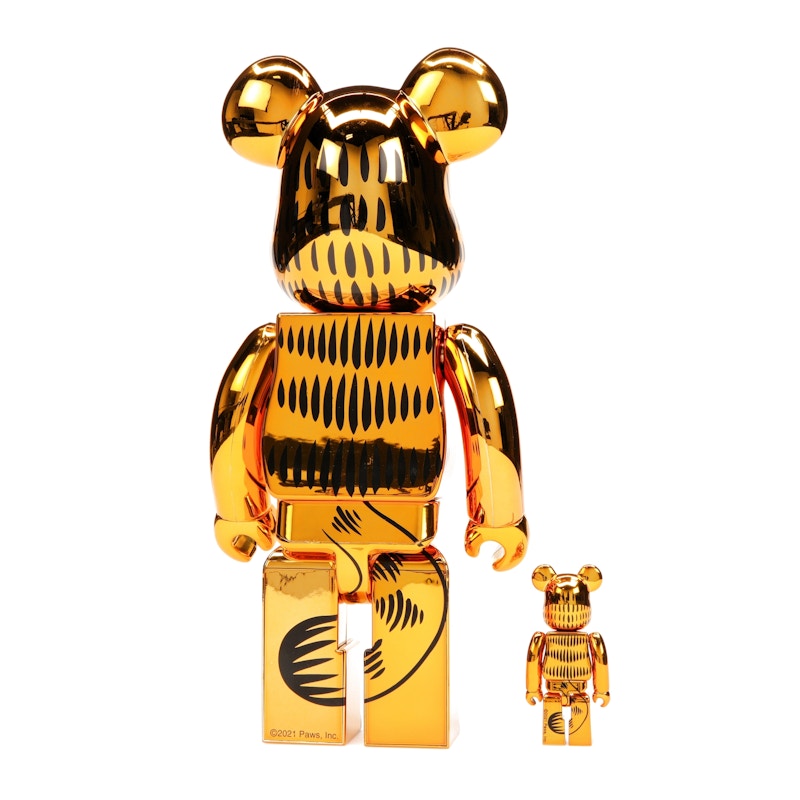 Bearbrick Garfield 100% & 400% Set Gold Chrome Ver. - image 20