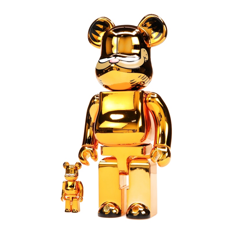 Bearbrick Garfield 100% & 400% Set Gold Chrome Ver. - image 3
