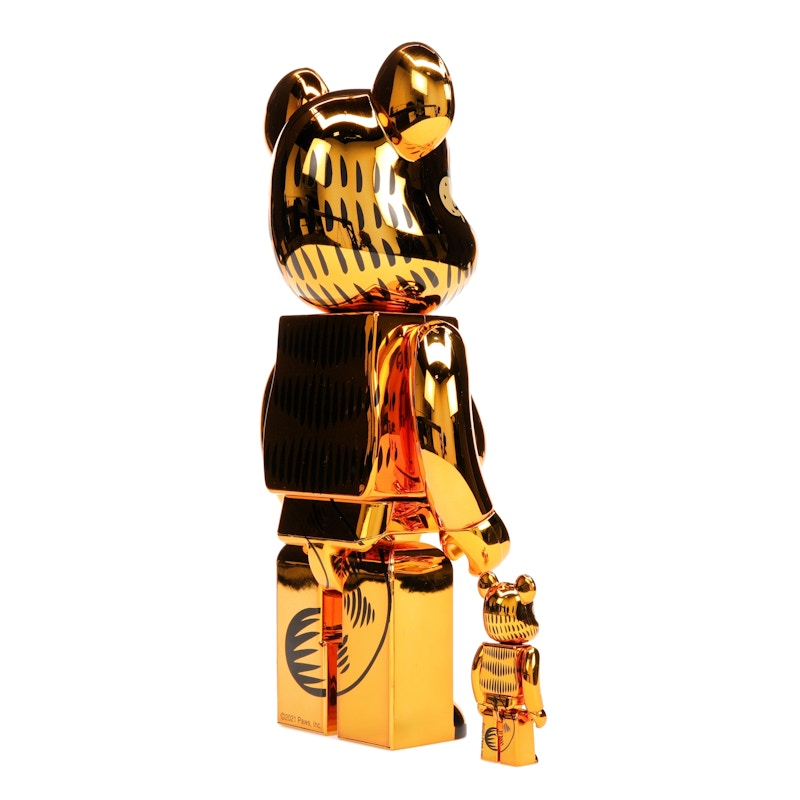 Bearbrick Garfield 100% & 400% Set Gold Chrome Ver. - image 24
