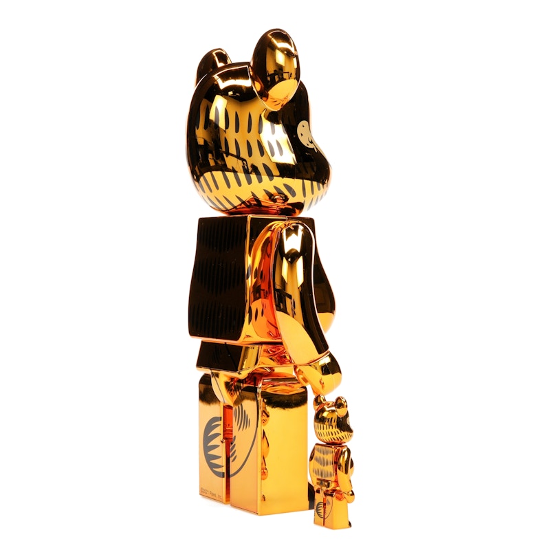 Bearbrick Garfield 100% & 400% Set Gold Chrome Ver. - image 25