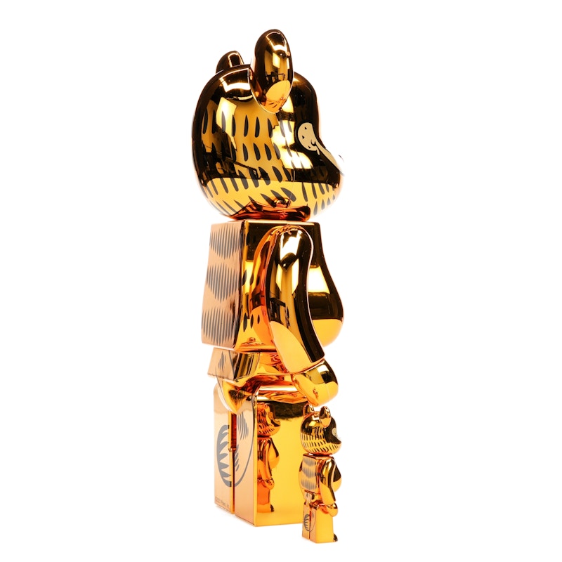 Bearbrick Garfield 100% & 400% Set Gold Chrome Ver. - image 26