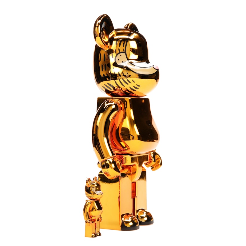 Bearbrick Garfield 100% & 400% Set Gold Chrome Ver. - image 31