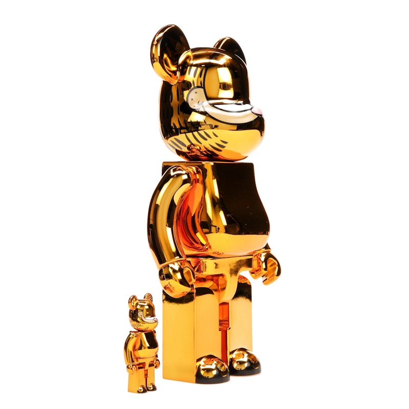 Bearbrick Garfield 100% & 400% Set Gold Chrome Ver. - image 32