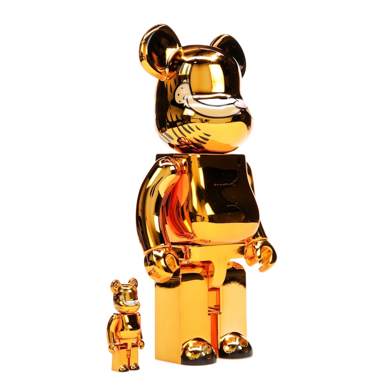 Bearbrick Garfield 100% & 400% Set Gold Chrome Ver. - image 33