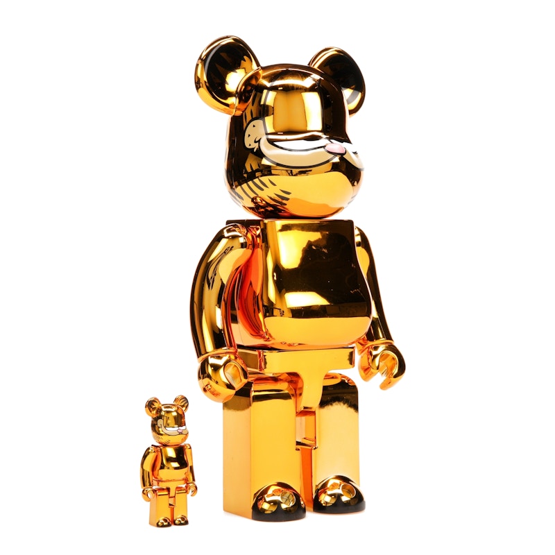 Bearbrick Garfield 100% & 400% Set Gold Chrome Ver. - image 34