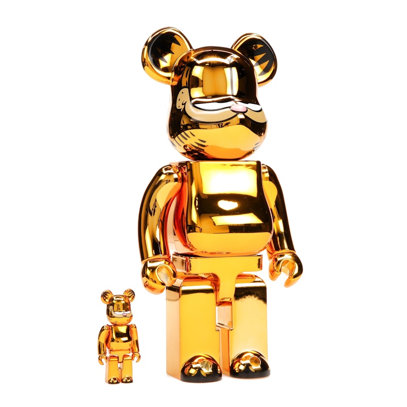 Bearbrick Garfield 100% & 400% Set Gold Chrome Ver. - image 35