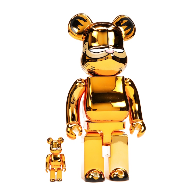 Bearbrick Garfield 100% & 400% Set Gold Chrome Ver. - image 36